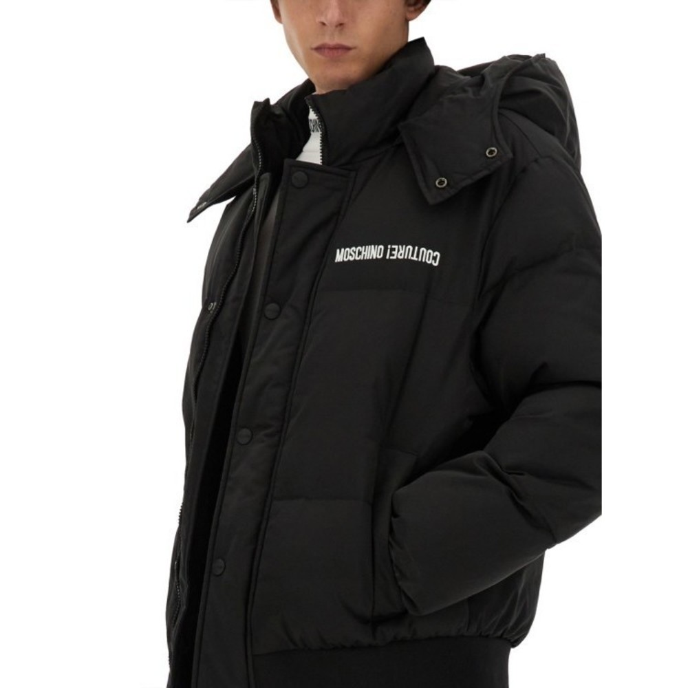 Moschino Cropped Down Jacket With Detachable Hood - NWT - Picture 4 of 4